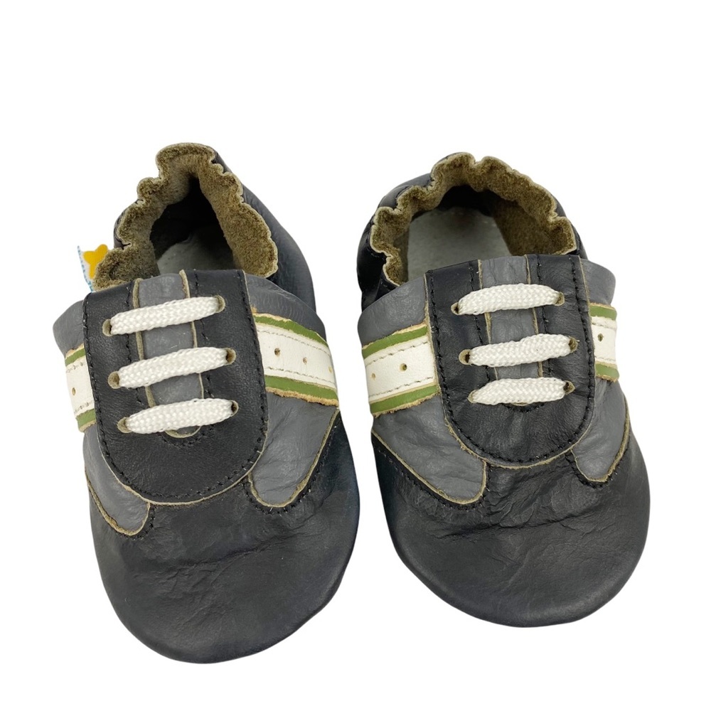 NWOT Mini Star Leather Suede Baby Infant Walker Sneakers Size 0-6 mos